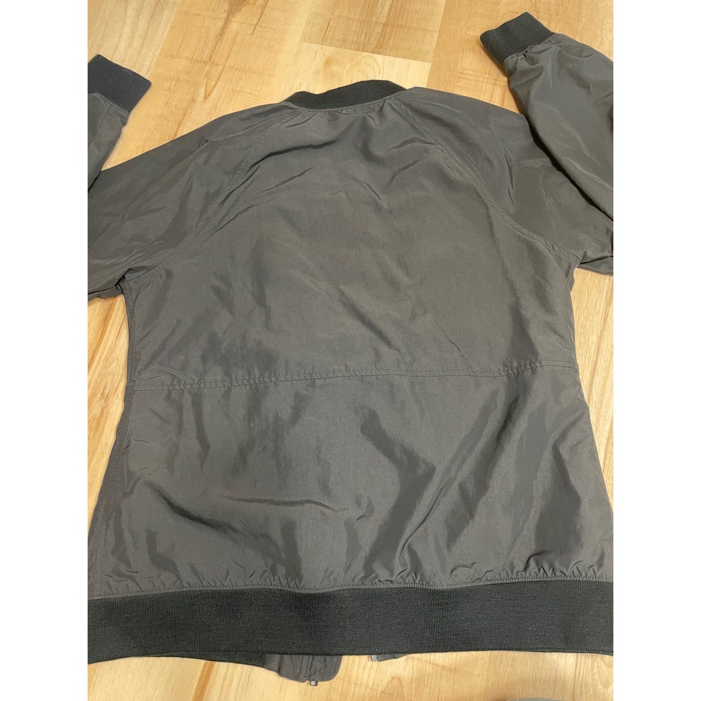 LL Bean Womens Bomber Jacket Black Recycled Nylon Full Zip Small Regular - Picture 7 of 7